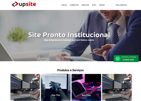 Script site pronto institucional em PHP com painel admin