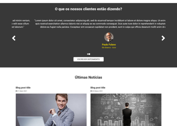 Script site pronto institucional em PHP com painel admin - Image 3