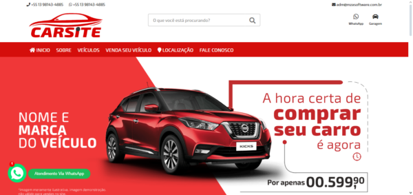 Site para venda de automóveis em PHP