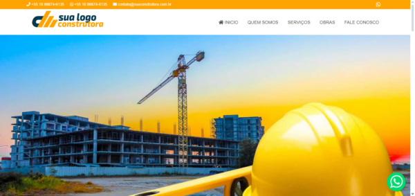 Site institucional tema construção em PHP