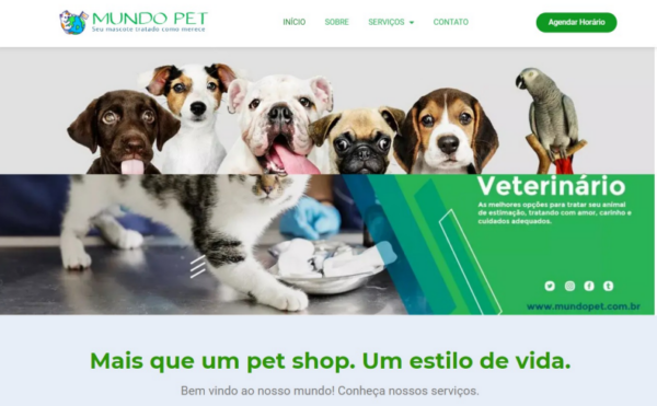 Site para PetShop